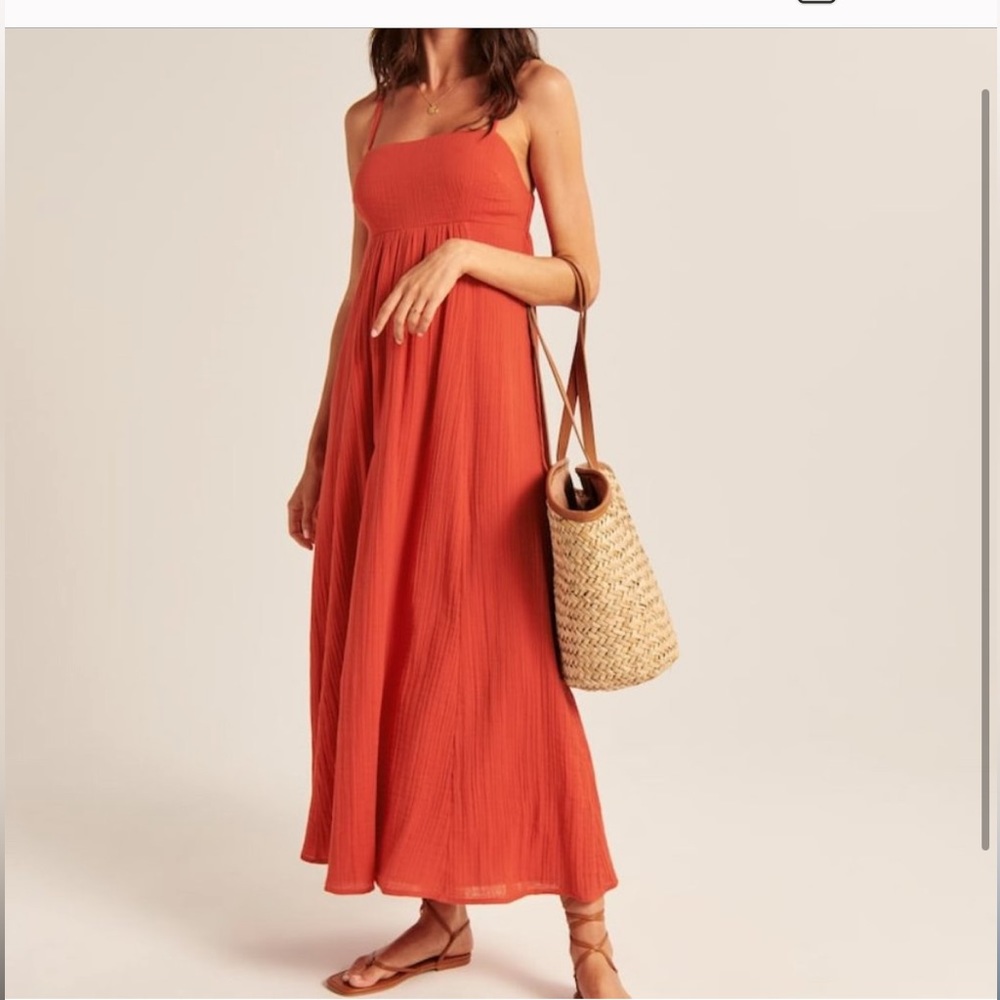 Red Abercrombie Babydoll dress